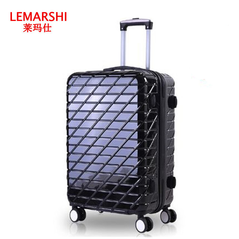 萊瑪仕-拉桿箱托運行李箱萬向輪男生密碼箱子登機箱女士學生旅行箱20/24/28寸拖箱 鏡面 香檳金 24寸